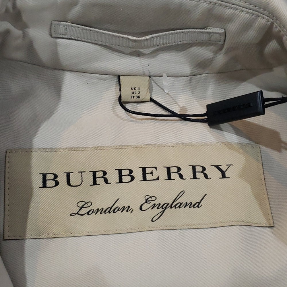 Burberry Guiseley Inside-Out Trench Coat Sz US 2 - Picture 8 of 14